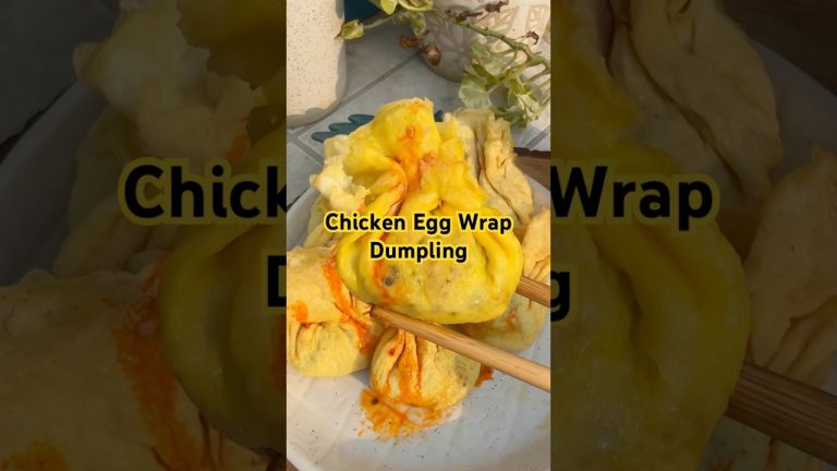 Easy Chicken Egg Wrap Dumpling Recipe || Chicken Dumpling Recipe #dumplings #recipe