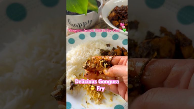 Sunday special Chicken fry with Gongura #recipe #indianfood #chicken #cooking //full video link 👇🏻