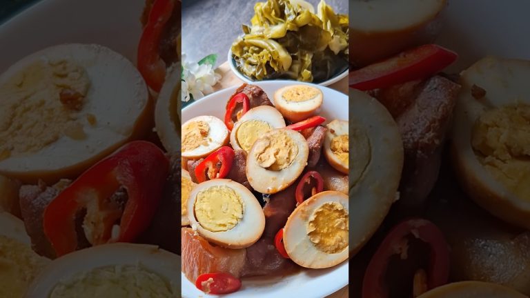 Braised pork shoulder joint with eggs #shorts #braisedpork  #egg #porkrecipe