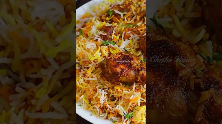 Check out the full recipe above the title☝️#chickenbiryani #shorts #youtubeshorts #chickendumbiryani