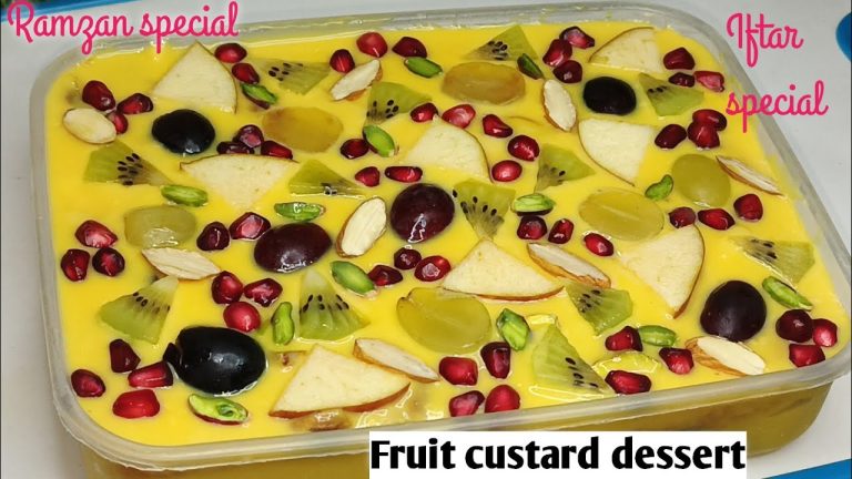 Fruit Custard Dessert | Fruit Custard Recipe | Fruit Custard Dessert Recipes | Iftar Special Recipe