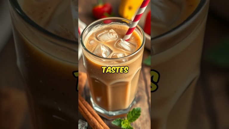 Apple Pie Protein Smoothie Recipe #healthyfood #subscribe #shorts