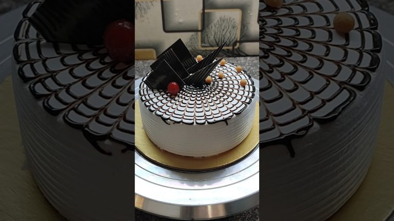 Beautiful butterscotch cake design | cake recipe #cake #youtubeshorts #viralvideo #shorts #trending