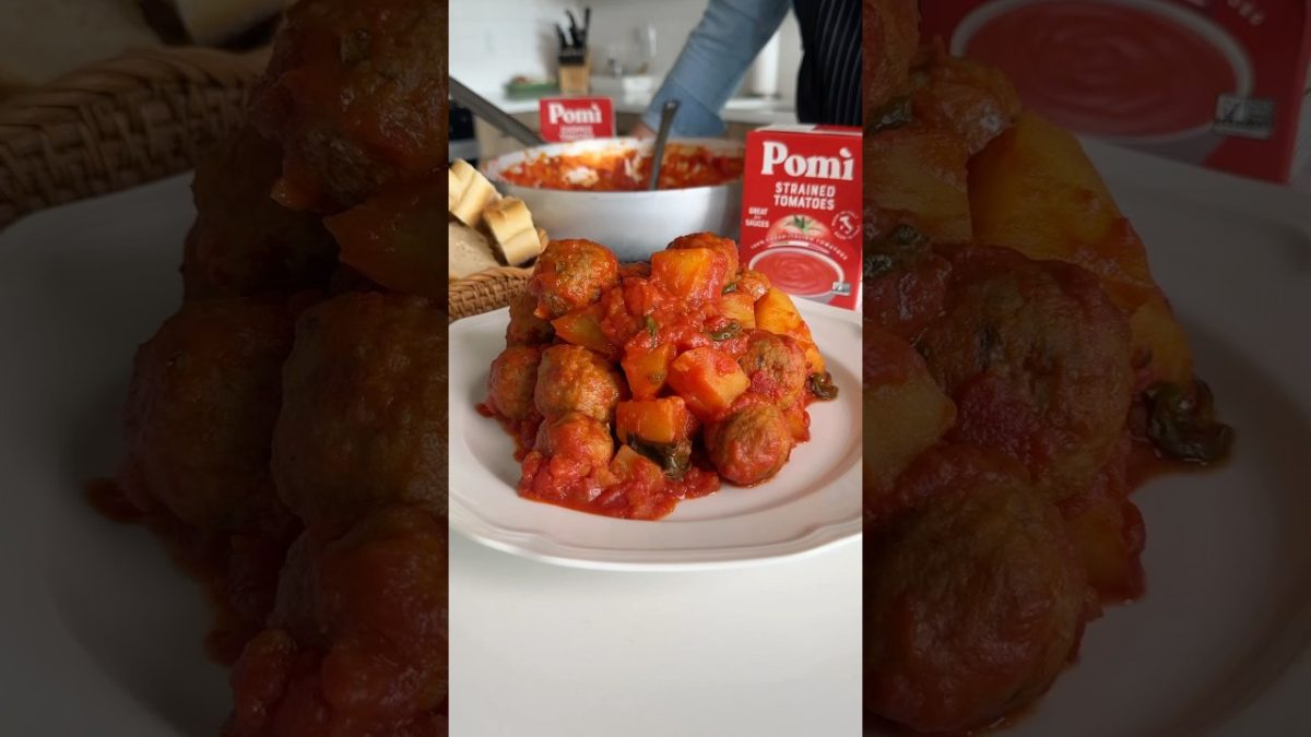 🇮🇹🍅Polpette e Patate al Sugo #meatballs #potato #recipe #cooking #easyrecipe #italianfood #italy