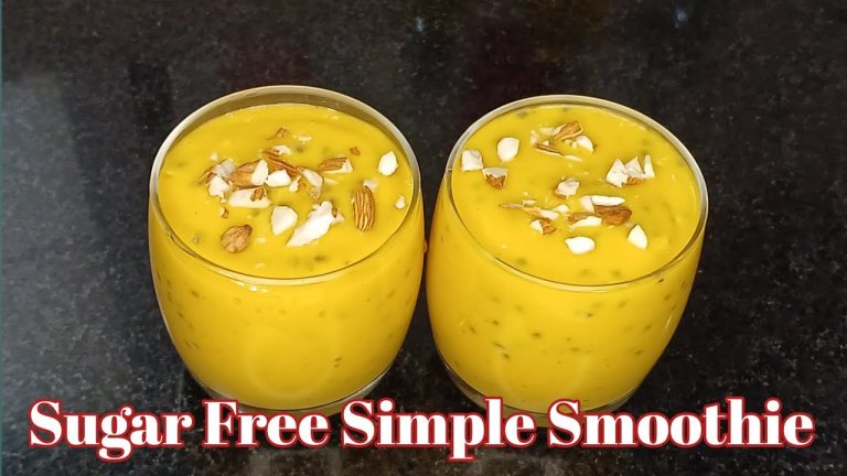 Simply Superb Sugar Free Smoothie Recipe 😋 👌//Sugar Free Mango 🥭 Banana 🍌 Smoothie Recipe//Smoothie