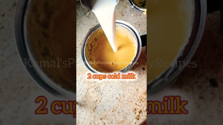 🥭 Mango Almond Lassi #lassi #mangolassi #recipe #shorts #shortsfeed #youtubeshorts #mangolassirecipe