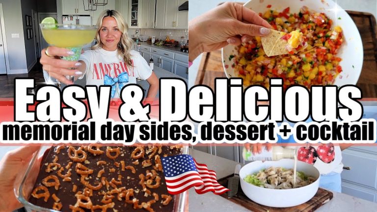Easy Memorial Day Sides, Dessert & Cocktail | Quick & Crowd-Pleasing Recipes!