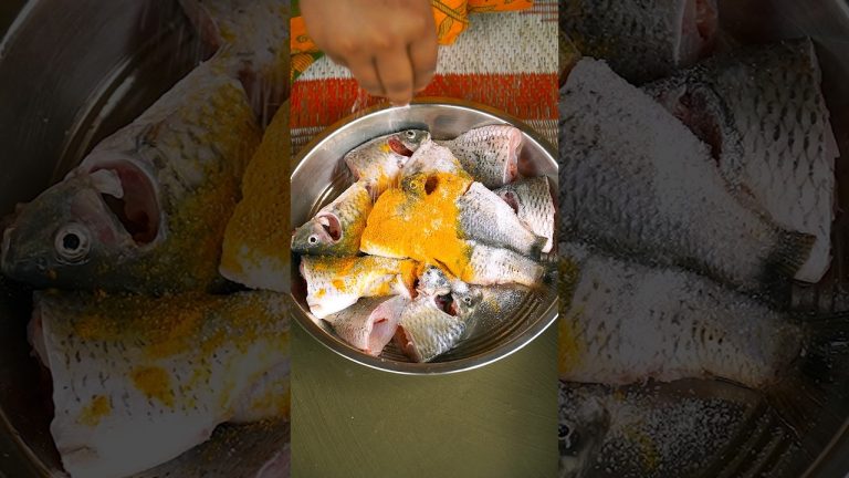 Posto Bata & Sajne Data diye 🐟American Rui Fish Recipe 🤤 #shorts #trendingshort #fishrecipe