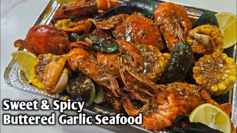 Sweet & Spicy Buttered Garlic Seafood