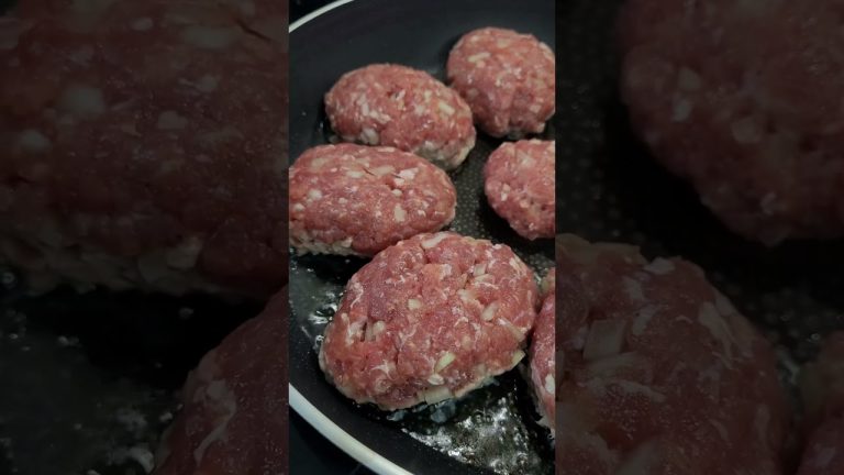 Juicy meat patties (better than burgers!) Recipe that makes my husband love them!