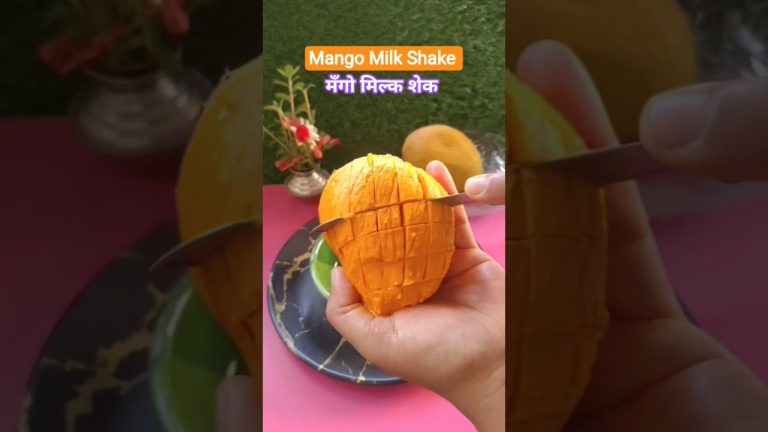 🥭Mango Shake Recipe🥭मॅंगो मिल्कशेक#shorts#drink#mango#milkshake#recipe#trending#viral#how#marathi#yt