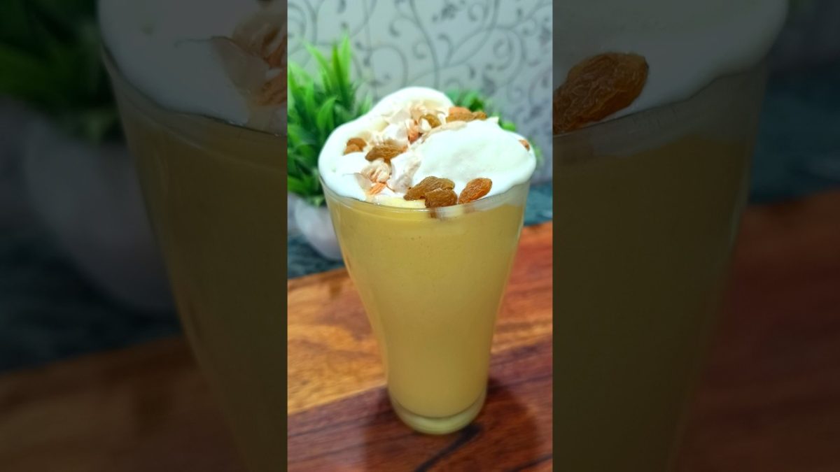 Tasty Mango Shake Recipe #mangoshake #summerdrink #shorts