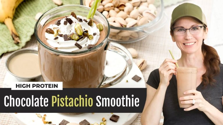 Dubai Pistachio Chocolate Smoothie | High-Protein with Cottage Cheese