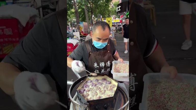 The making of plum blossom cakes
