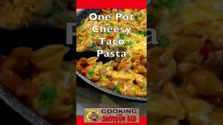 The Secret to the Perfect One Pot Cheesy Taco Pasta