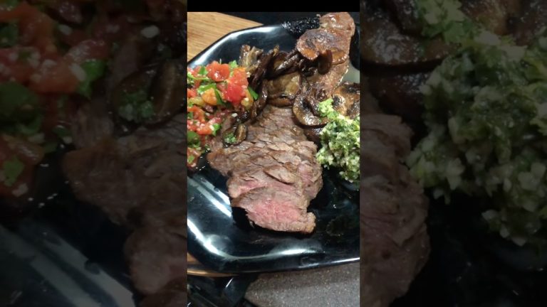 Pan Seared Churrasco Steak Can't Decide-so we do it 3 ways #churrasco #beef #mushroom