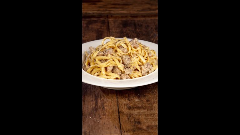 Pasta birra e salsiccia #shorts