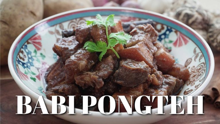 Babi Pongteh Recipe Peranakan Braised Pork Belly – 豆酱焖猪肉