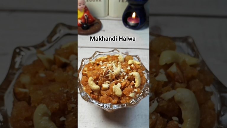 Viral Makhandi Halwa Recipe #shorts #recipe #trending #halwa #dessert #viralvideo #shortsfeed