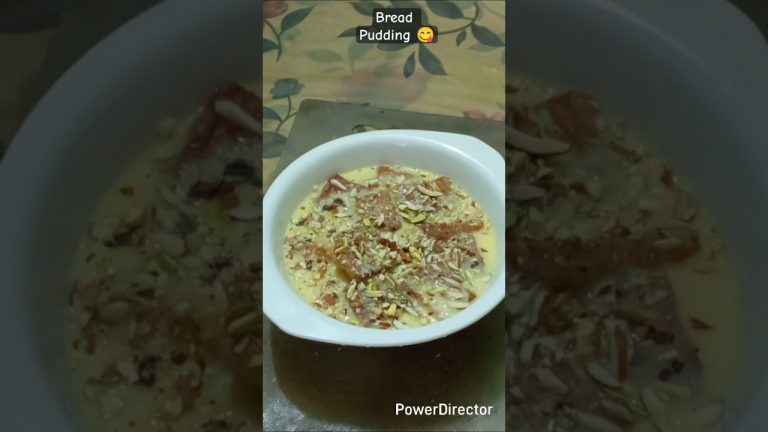 Bread custard pudding recipe 😋😘#recipe #trending #food # shorts