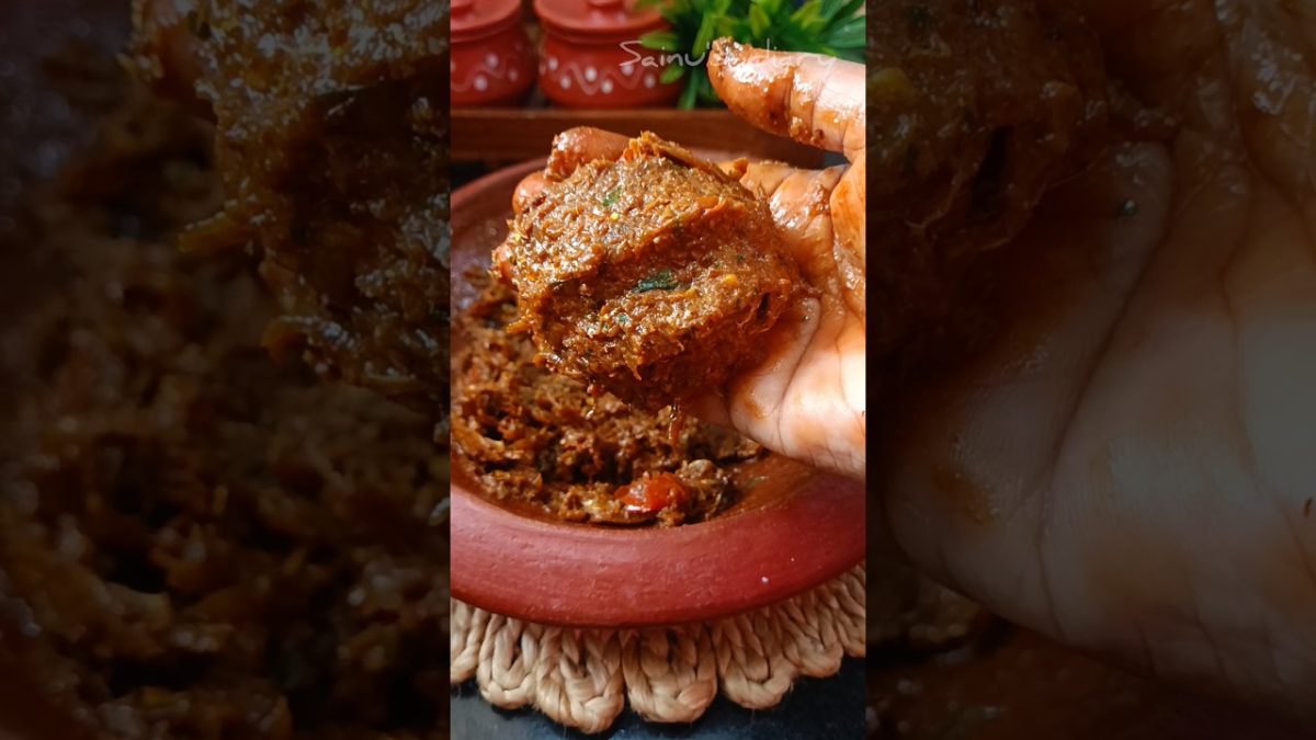 karuvadu Chutney ❤️ #Shorts #ytshorts #trending #tamilreels #foodie #recipe #reels #karuvadu #lunch