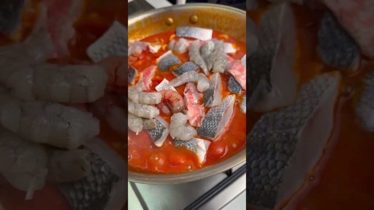 Zuppa di pesce semplificata 🌊🤤 #sebastianfitarau