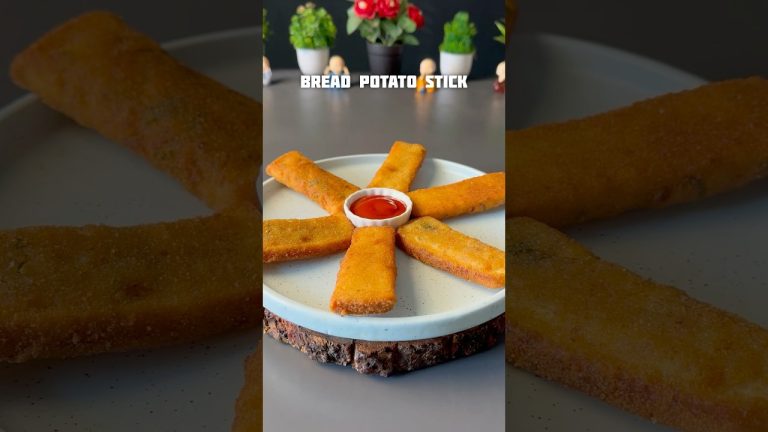 Viral Bread Potato Stick #shorts #potato #recipe #bread #pakoda