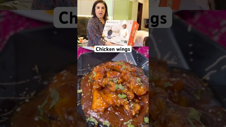 Chicken wings recipe l recipe by Farah khan and Sanjeev Kapoor l #shorts #chicken #chickenwings