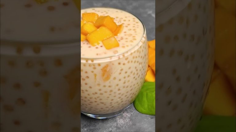 4 Ingredients Mango Sago | Easy Mango Dessert | Mango Tapioca