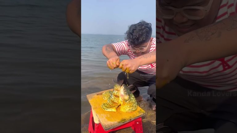 Making Fish In Nashik Dam 🤯😋 #kandalovers #eatingchallenge