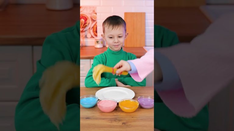 Mom's Magic: Rainbow Spaghetti for Dinner! 🍝🌈✨ #fun #family