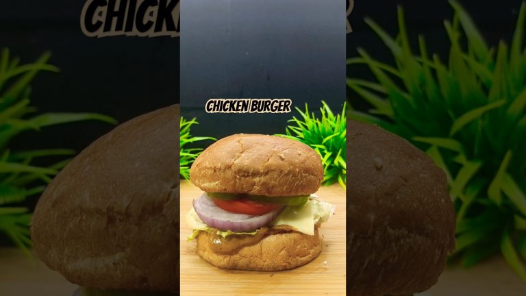 chicken burger recipe | #viral #trending #yt short #shorts #recipe #cooking #snacks #burger #food
