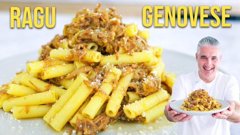 PASTA ALLA GENOVESE How to Make the Secret Neapolitan MEAT SAUCE