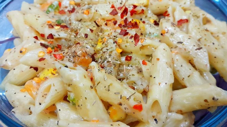 Creamy White Sauce PASTA Recipe | Pasta Recipes