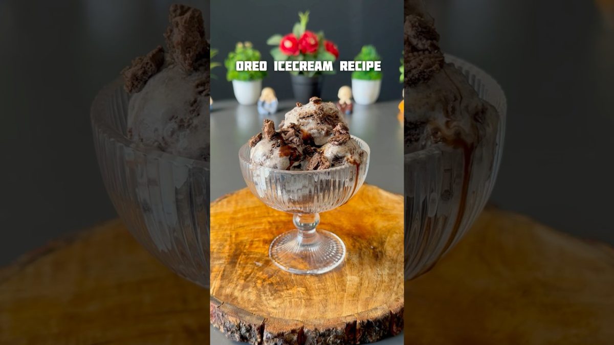 Viral Oreo Icecream Recipe #shorts #icecream #oreo #recipe