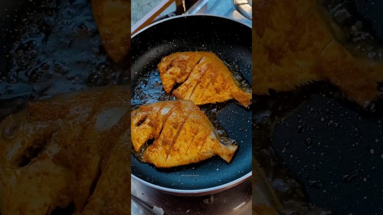 Masala Pomfret Fry || Tawa Fish Fry #shorts #pomfretfry #food #viral