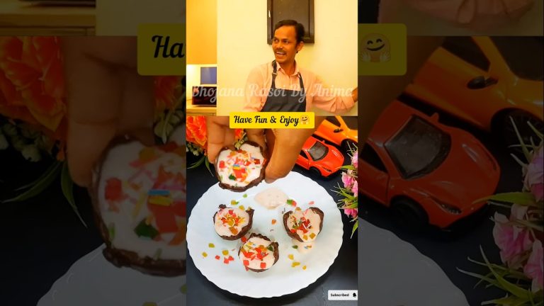 Instant Chocolate Ice Cream Dessert Bowl❤#shorts #farahkhan #trending #food #youtubeshorts