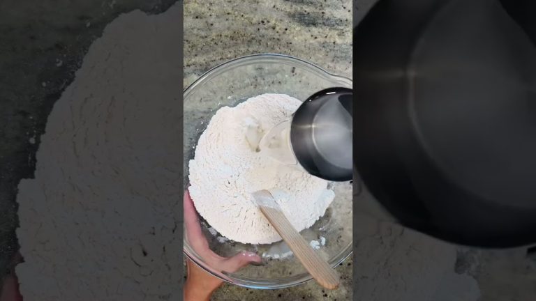 How to Make Easy 5-Ingredient Ciabatta Bread (No Knead, 15 Min Active Time) #shorts