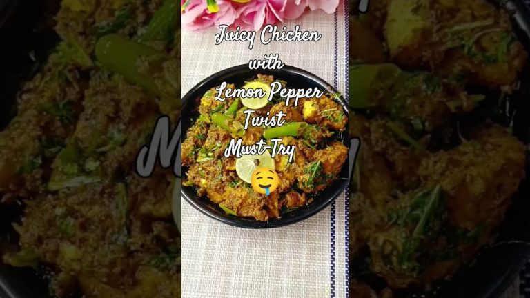 Restaurant Style Lemon Pepper Chicken | Quick&Tasty #shorts #shortsfeed #recipe #food #chickenrecipe