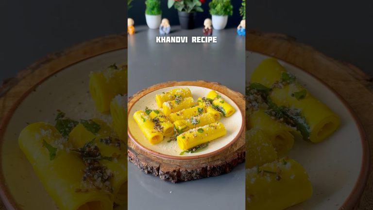 Viral Khandvi Recipe #shorts #recipe #khandvi #snacks