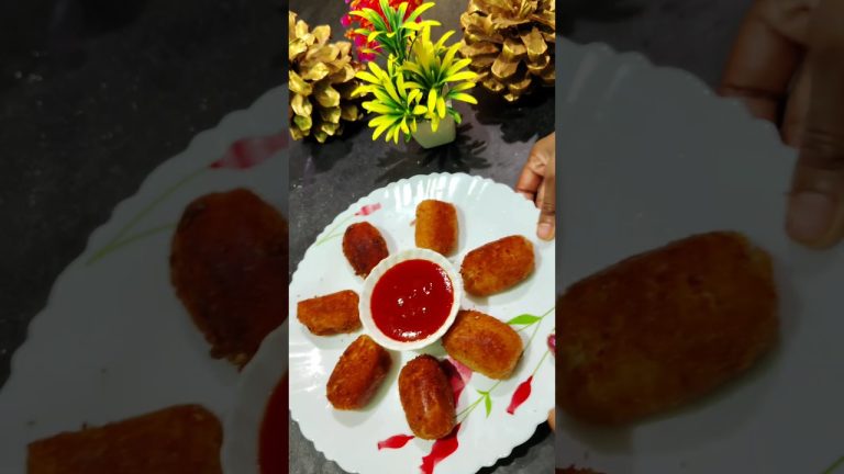 Recipe of potato bread roll #shorts #trending #crispy #food #bread