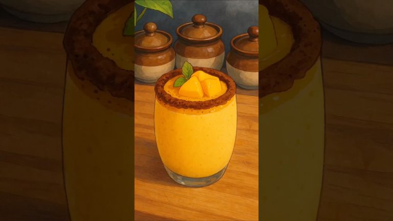 //”Creamy Mango Banana Smoothie for a Healthy Boost”//