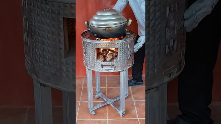 Fantastic idea! Turns old Laundry Machine to Amazing Stove, BBQ Grill