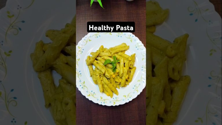 Green Sauce Pasta Without Cheese |#shorts #pasta #trending #streetfood#healthypasta #viral #cooking