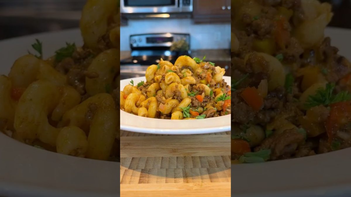 Easy Beef Macaroni Recipe #shorts