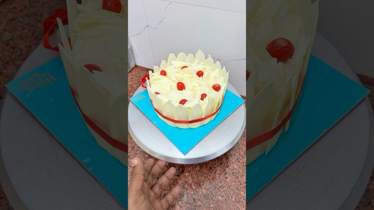 Special white forest cake 🎂 recipe #shortsfeed #trending #shorts #whiteforestcakerecipe #cake