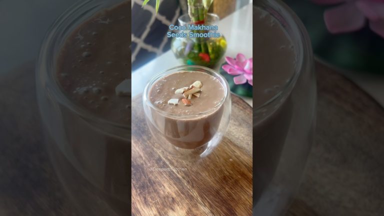 हेल्थी Makhana  Seeds Smoothie #weightlosssmoothie #recipe #youtubeshorts