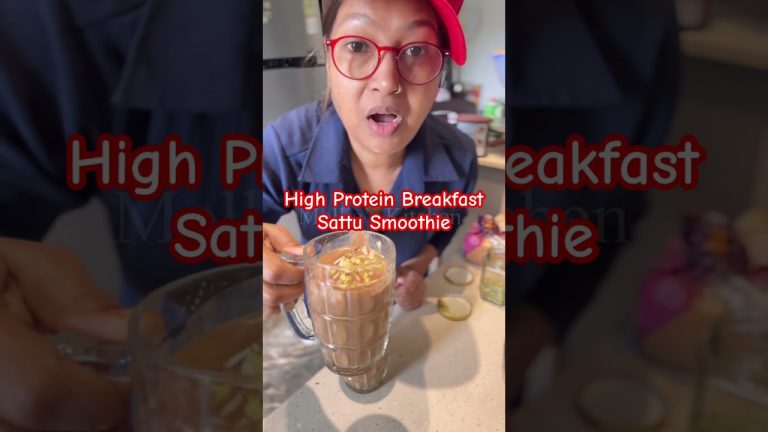 Trending High Protein Sattu Smoothie #shorts #mollieskitchen #shortsfeed #recipe #highproteinrecipes