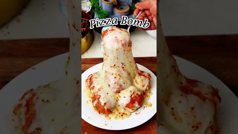 Pizza Bomb Recipe #shorts #PizzaBomb #CheesySnacks #recipe