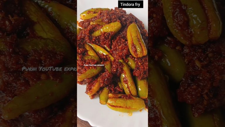 దొండకాయ ఉల్లికారం ఒక్కసారి ఇలా చేసి వేడి అన్నంలో తినండి చాలా బాగుంటుంది #shortsvideo #ytshorts